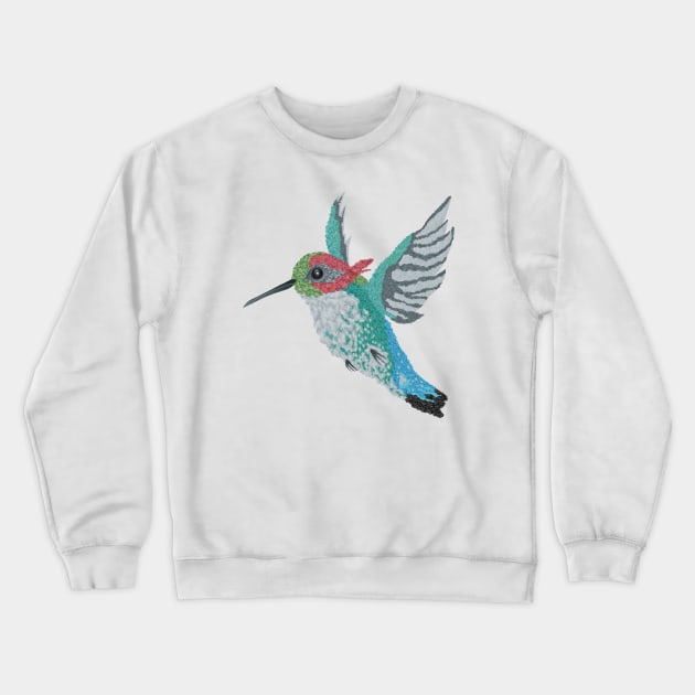 Bee Hummingbird Crewneck Sweatshirt by Danie Bevis Design